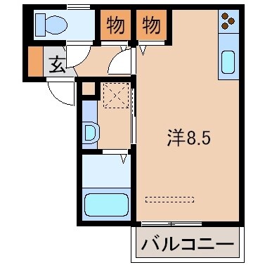 D-room塩屋の物件間取画像