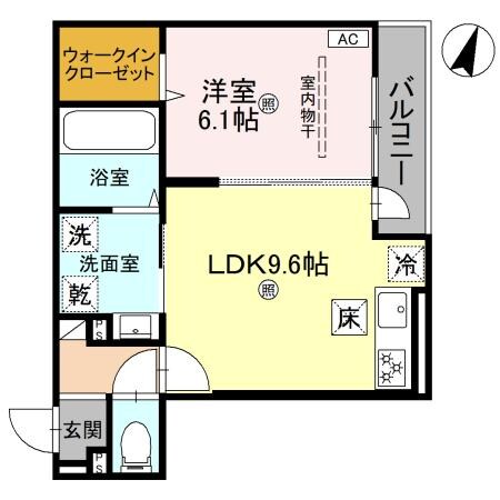 D-grace秋月の物件間取画像