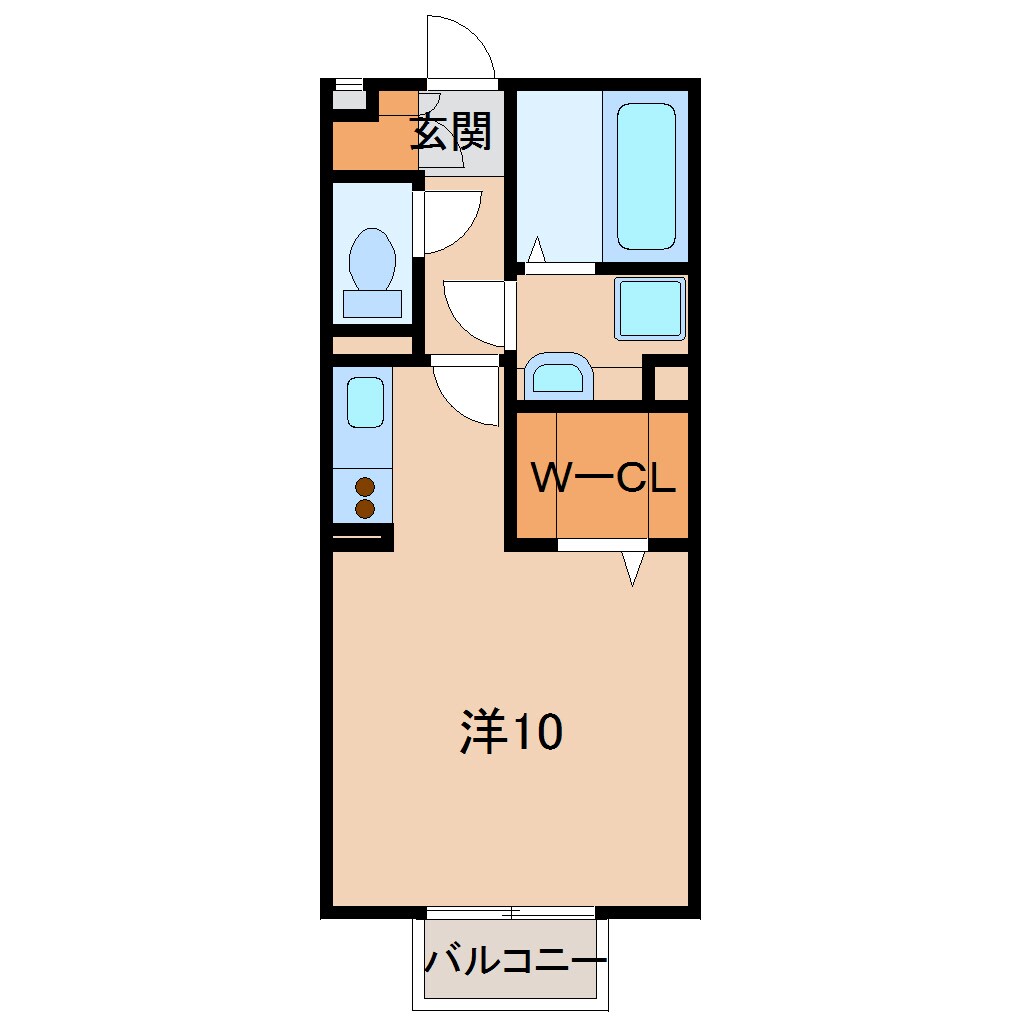 グリーン クレストＢ棟の物件間取画像