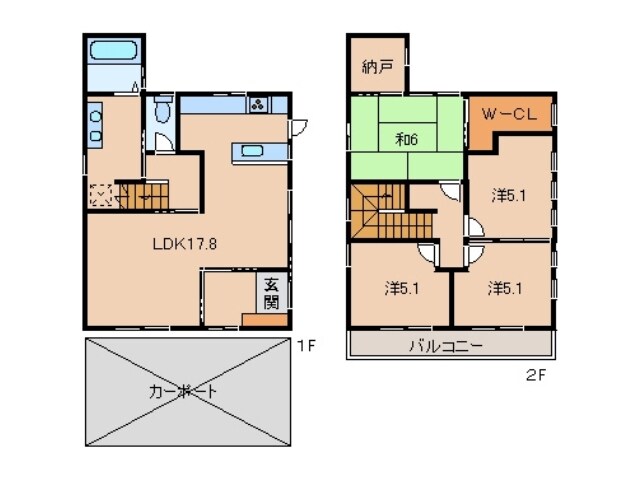 一戸建１２９３８の物件間取画像