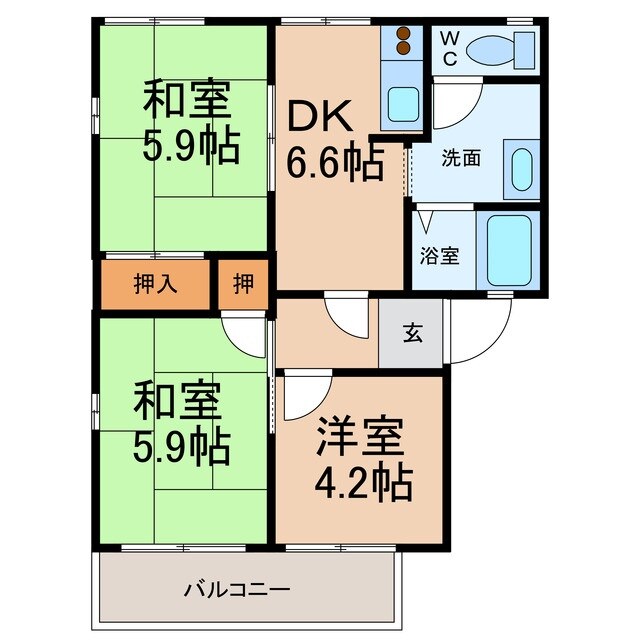 フレグランスロゼの物件間取画像