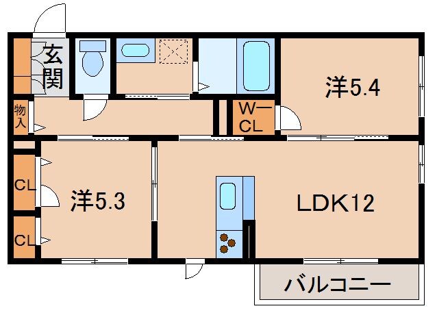 シャーメゾン幡川の物件間取画像