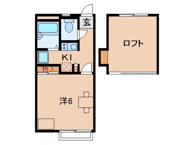 小雑賀マンションの物件間取画像