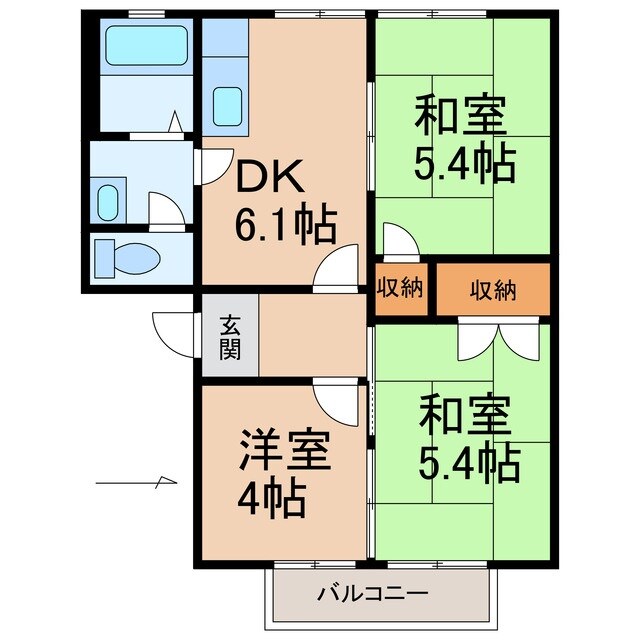 御坊駅 徒歩14分 2階の物件間取画像
