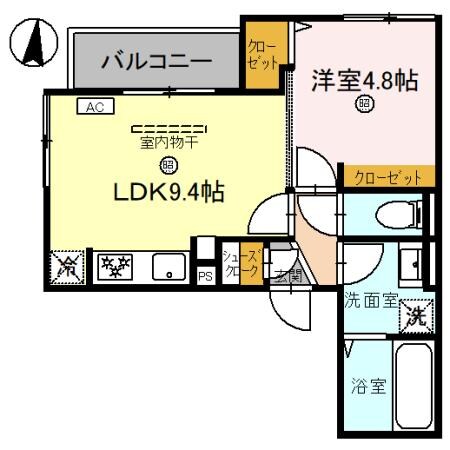 D-Luce黒田-WESTの物件間取画像