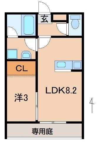 エクストリーム西小二里の物件間取画像