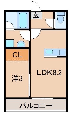 エクストリーム西小二里の物件間取画像