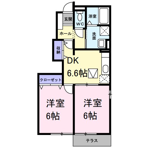 エスト ヴァンの物件間取画像