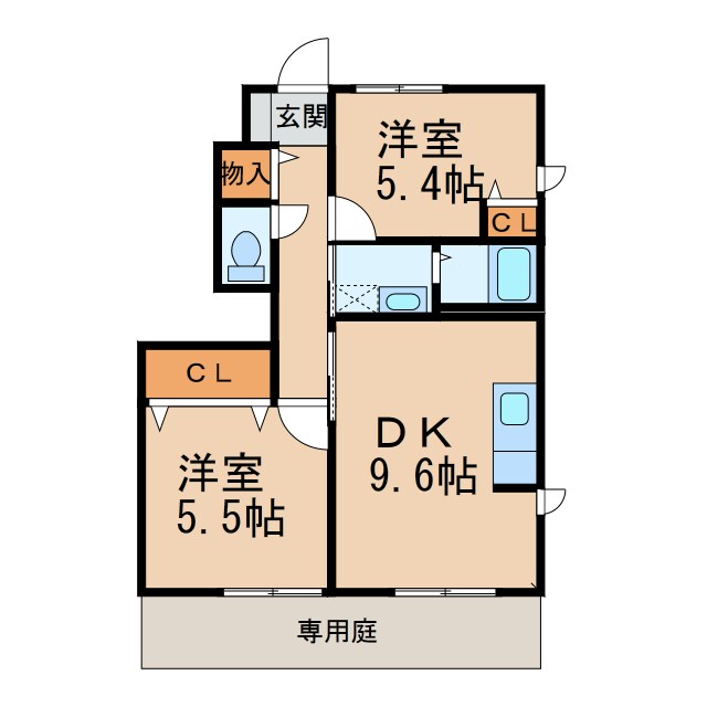 藤並駅 徒歩58分 1階の物件間取画像