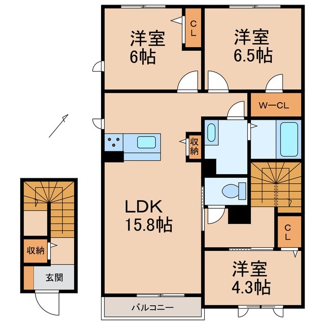 和歌山駅 バス30分  布引南下車：停歩12分 2階の物件間取画像