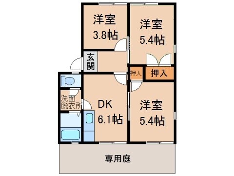 ディアス岩本の物件間取画像