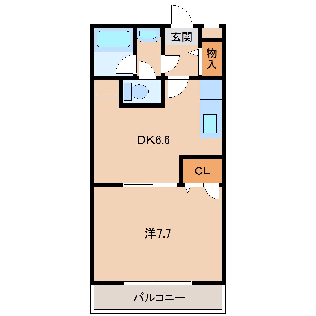 セゾン湊の物件間取画像