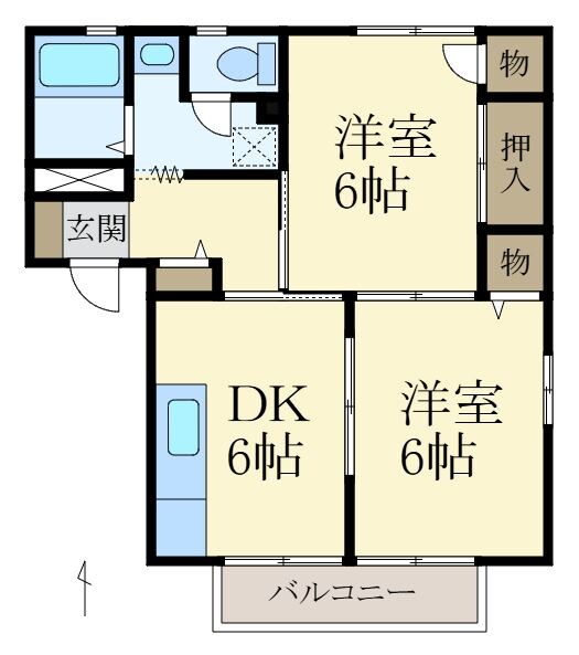 マリニース西浜の物件間取画像