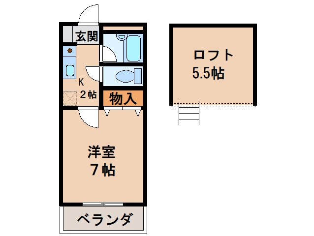 シャムール関戸の物件間取画像