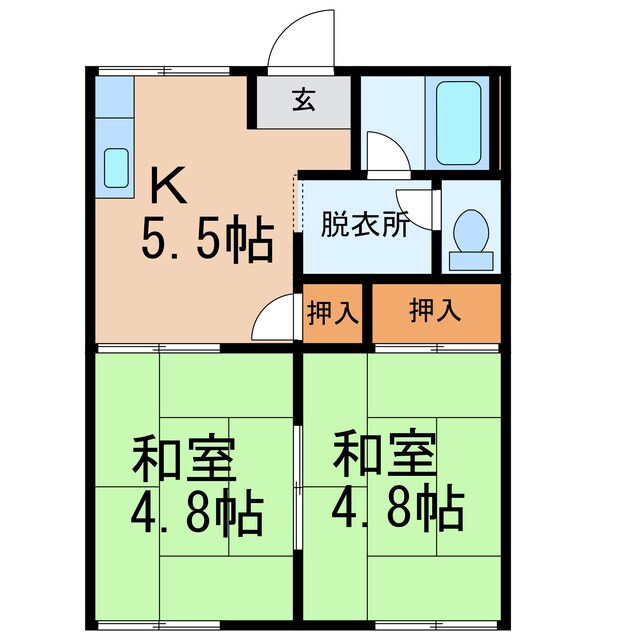 タウニィ美園の物件間取画像