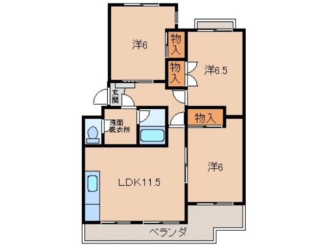 フォーシーズン和歌山Ⅰの物件間取画像