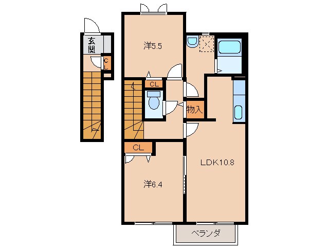 アベニールの物件間取画像