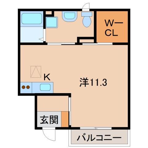 アジャートくろだの物件間取画像