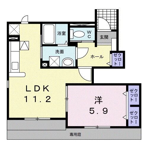 ブランシュールⅠの物件間取画像