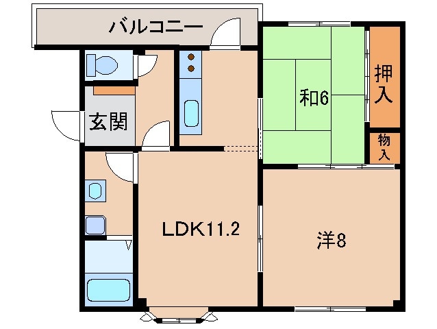 マンションニューハマⅡの物件間取画像