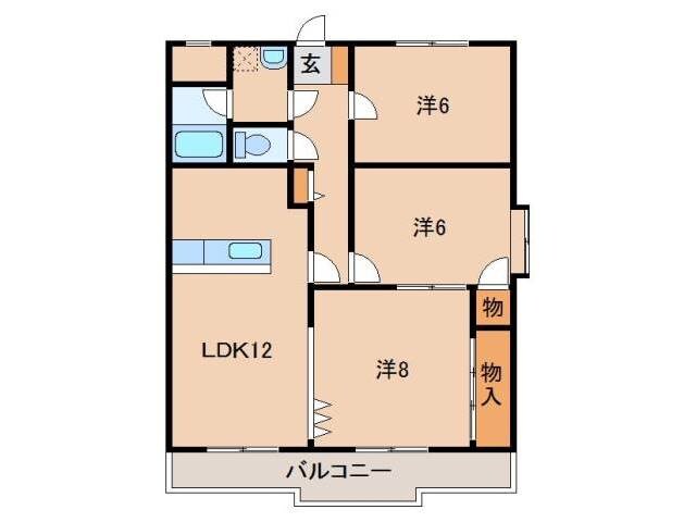 アバンセ・βの物件間取画像