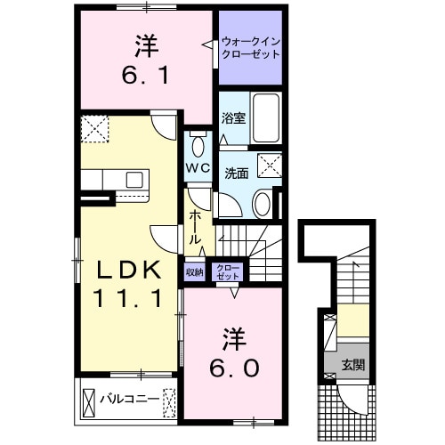 海南駅 徒歩36分 2階の物件間取画像