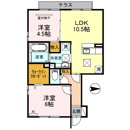 海南駅 徒歩16分 1階の物件間取画像