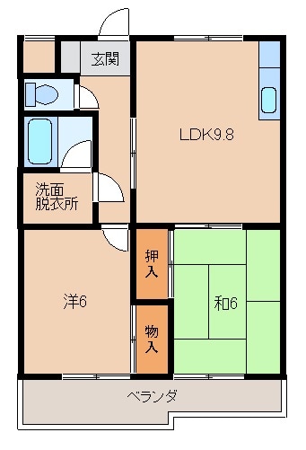 グリーンフル浜路の物件間取画像