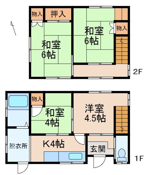 一戸建１５４９３の物件間取画像