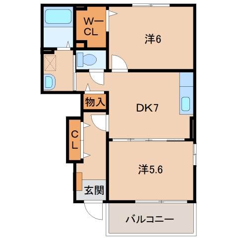 クレメントＣの物件間取画像