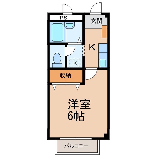 メゾンハッピーⅠの物件間取画像