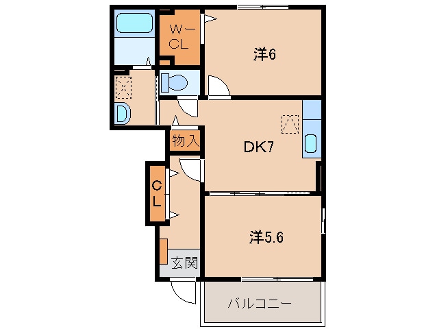 フォレスタ・高松Ⅱの物件間取画像