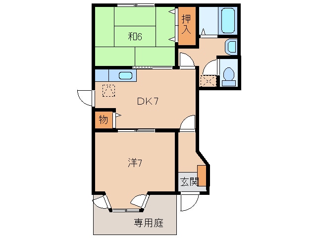 プランタンＡの物件間取画像