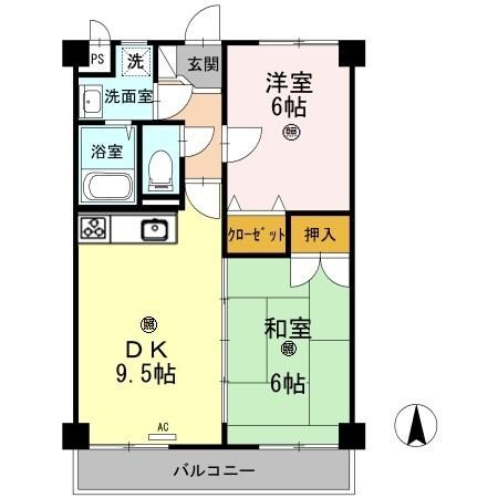 エステート高砂の物件間取画像