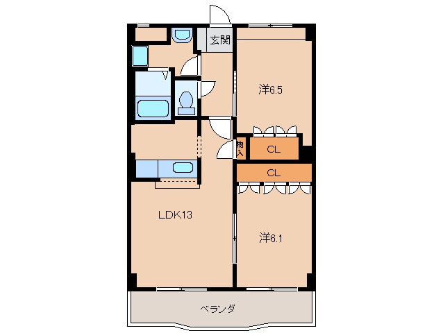 グランヴィア松江の物件間取画像