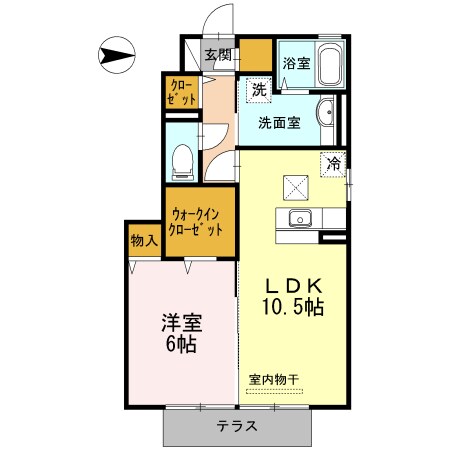 D-room東高松の物件間取画像