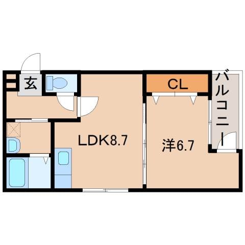 ＡＸＩＳ 壱番館の物件間取画像