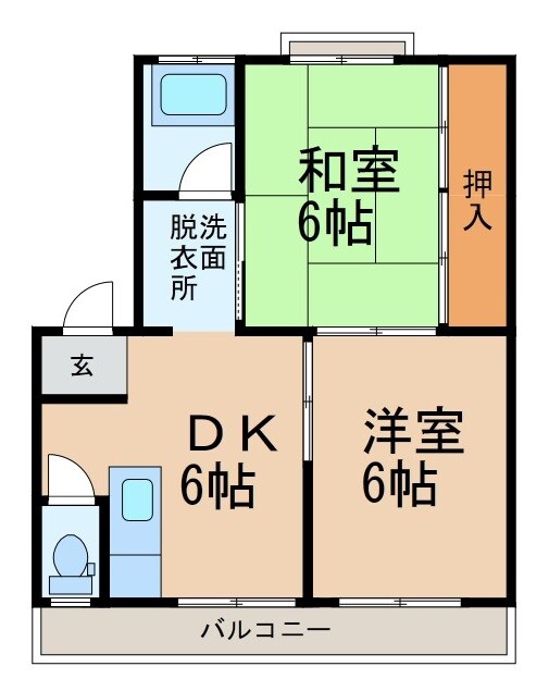 コーポ芦辺の物件間取画像