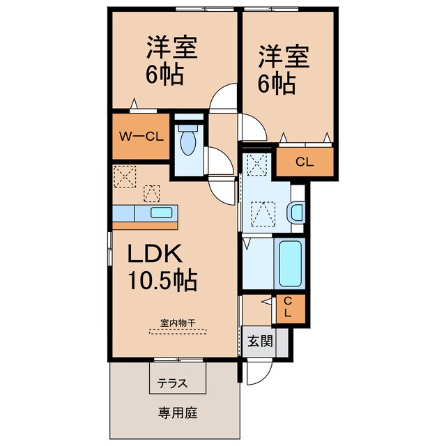 カーサＭの物件間取画像