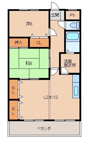 フローラ重根の物件間取画像