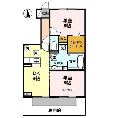 D-roomシルクマムBの物件間取画像