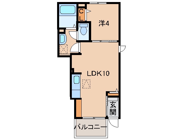 海南駅 徒歩11分 1階の物件間取画像