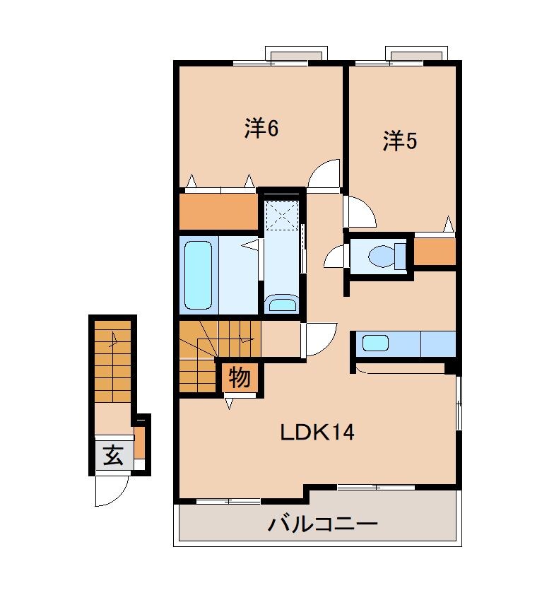 ウフルクア　ウノの物件間取画像