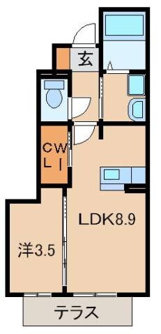 シャーメゾン７７の物件間取画像