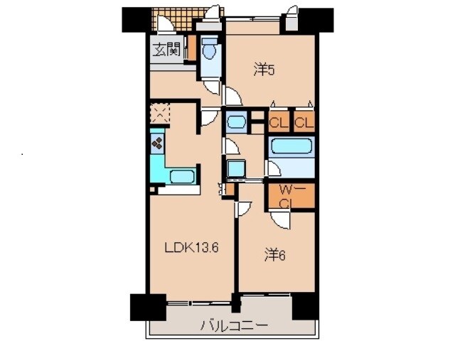 ユニ・アルス吹上プレジオの物件間取画像