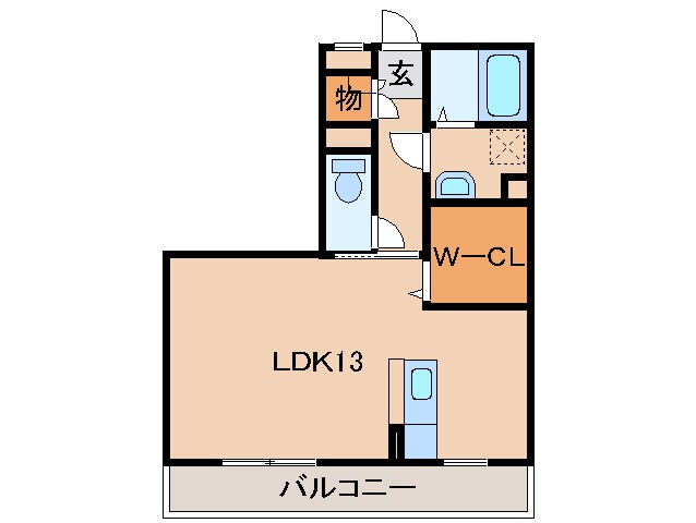 ソワサントゥ ヴァレの物件間取画像