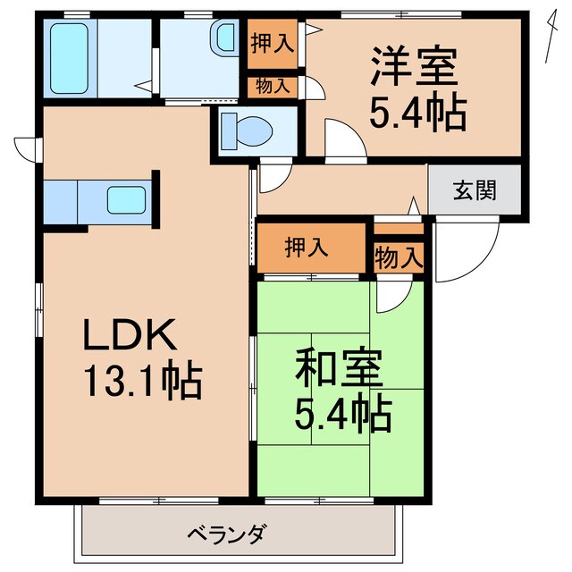 リバーサイド湯浅の物件間取画像