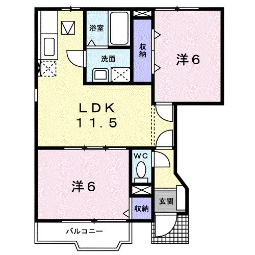 紀伊御坊駅 徒歩18分 1階の物件間取画像