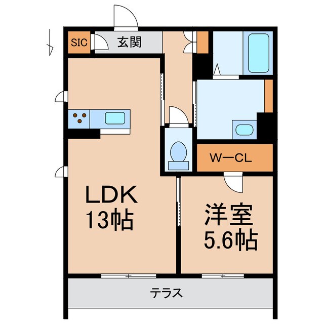 アリエス十三番丁の物件間取画像