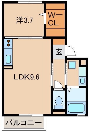 D-room毛見の物件間取画像